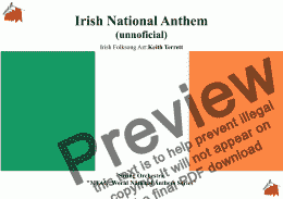 page one of Irish National Anthem (unofficial) ''Londonderry Air - Danny Boy'' for String Orchestra 