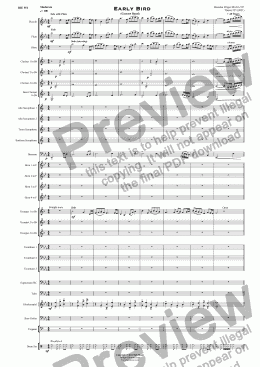 page one of Early Bird - Concert Band