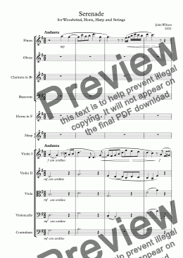 page one of Serenade