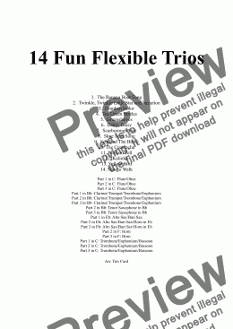 page one of 14 Fun Flexible Trios 