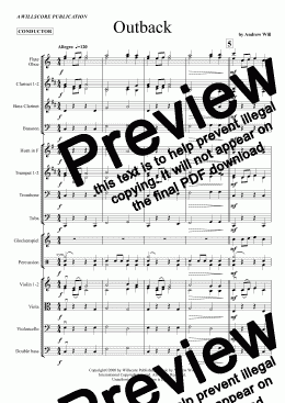 page one of Outback (Orchestra)