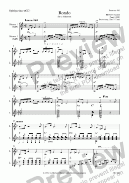 page one of Rondo in D-Moll (GD/Score & Parts)