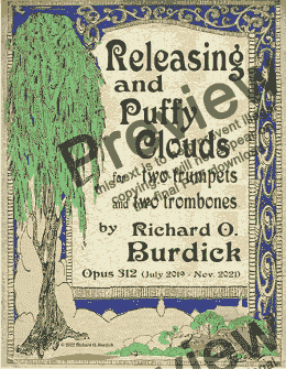 page one of Releasing and puffy clouds