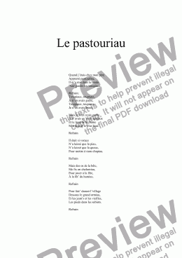 page one of Le pastouriau