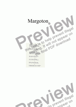 page one of Margoton