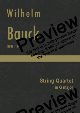 page one of Bauck - String Quartet