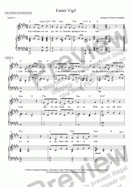 page one of Responsorial Psalm - Easter Vigil: Following Reading 5