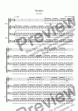page one of Vocalize