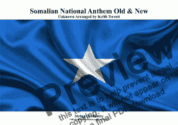 page one of Somalian National Anthem (Old and New) for String Orchestra (MFAO World National Anthem Series)