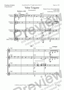 page one of Valse Tzigane (01/GQA/Score & Parts)