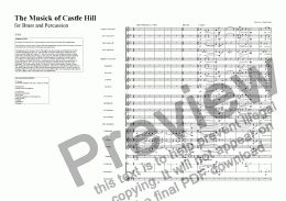 page one of The Musick of Castle Hill