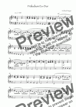 page one of Präludium Es-Dur aus: 24 kleine Präludien für Orgel