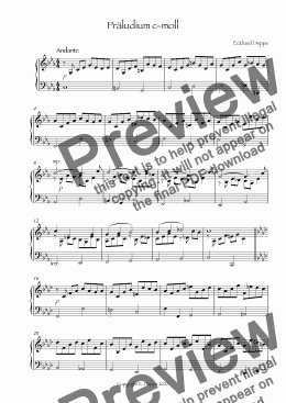 page one of Präludium c-moll aus: 24 kleine Präludien für Orgel