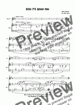 page one of SOFT CORE HORN (12) 'Soon It's Gonna Rain'