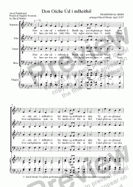 page one of Don Oíche úd i mBeithil/That Night in Bethlehem - SATB