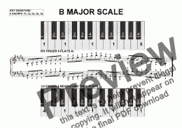 page one of B Major Scale