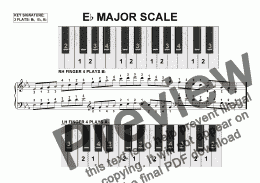 page one of E Flat Major Scale