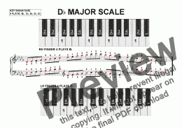 page one of D Flat Major Scale