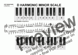 page one of D Harmonic Minor Scale