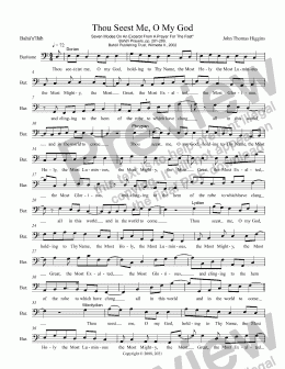 page one of 57b. Prayer for the Fast, Bass clef