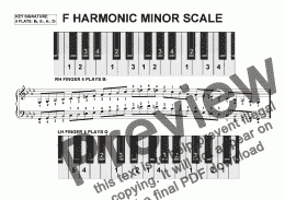 page one of F Harmonic Minor Scale
