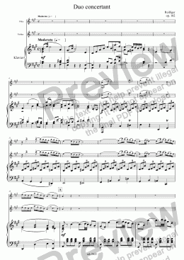 page one of Reißiger, Duo concertant op. 102, Arr. für Flöte