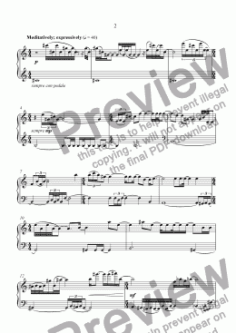 page one of Suite in Three Movements - movement 2