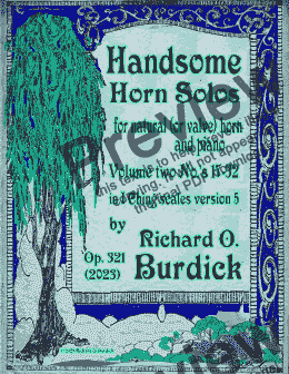 page one of Handsome Horn Solos for horn and piano Volume 2 No.'s 17-32