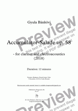 page one of Accumulator-Salade