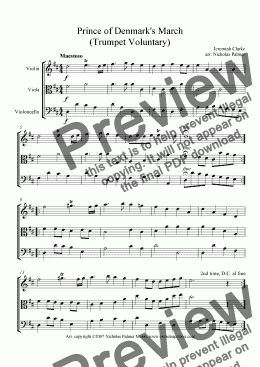 page one of Wedding Music - 10 Baroque Pieces for Three Players
