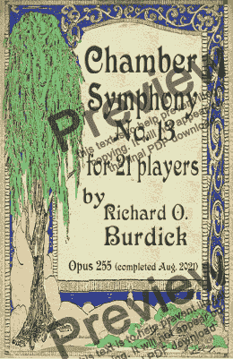 page one of Chamber Symphony No. 13