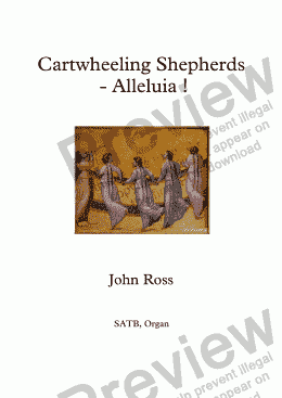 page one of Cartwheeling Shepherds - Alleluia! - Full Score