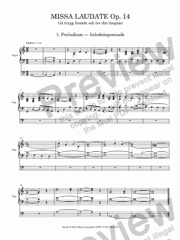 page one of Preludium