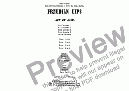 page one of Freudian Lips -for Big Band-