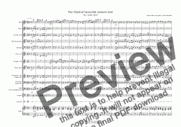 page one of 2 Classical Favourites for School Band (volume two)