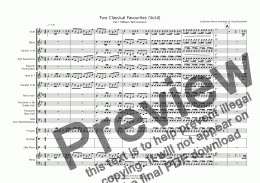page one of 2 Classical Favourites for School Band (volume four)