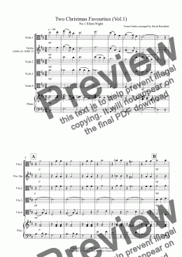 page one of 2 Christmas Favourites for Viola Quartet (Volume one)