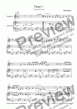 page one of Tango 1  [Peters] Fluglehorn