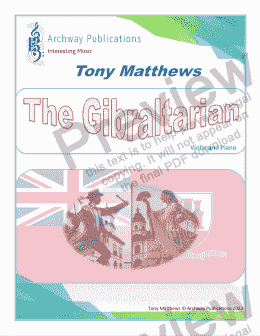 page one of The Gibraltarian (Violin & Piano)