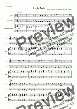 page one of Jingle Bells (Easy Version!) for Flute and Cello Duet