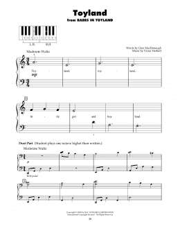 page one of Toyland (5-Finger Piano)
