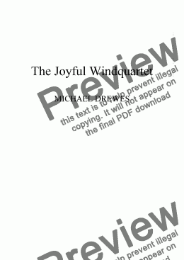 page one of The Joyful Windquintet
