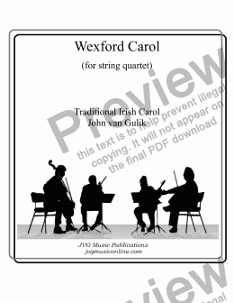 page one of Wexford Carol