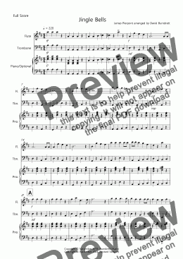 page one of Jingle Bells (Easy Version!) for Flute and Trombone Duet