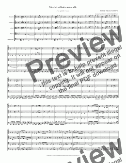 page one of Marche militaire solennelle - Score and parts