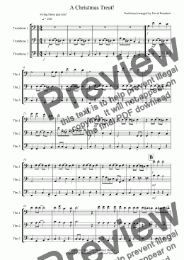 page one of A Christmas Treat! for Trombone Trio