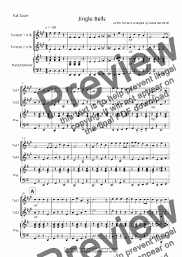 page one of Jingle Bells (Easy Version!) for Trumpet Duet