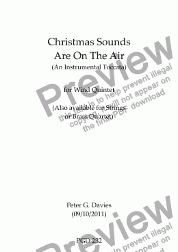 page one of Christmas Sounds Are On The Air