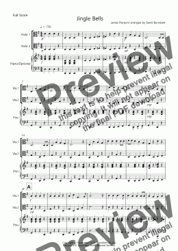 page one of Jingle Bells (Easy Version!) for Viola Duet