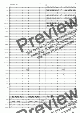 page one of Symphony No 40 4th movement